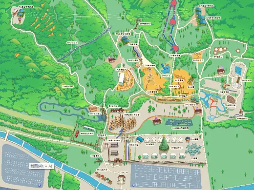 杭锦景区手绘地图在紧急疏散与救援中的重要作用 ？